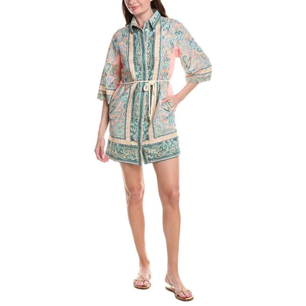 Monte And Lou Womens  Taylor Shirtdress, Blue